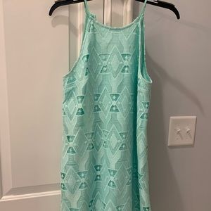 Mint green tank top dress